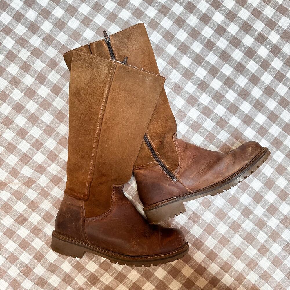Bos. & Co. Hudson Waterproof Boot in Cognac / Redwood Gobi / Suede